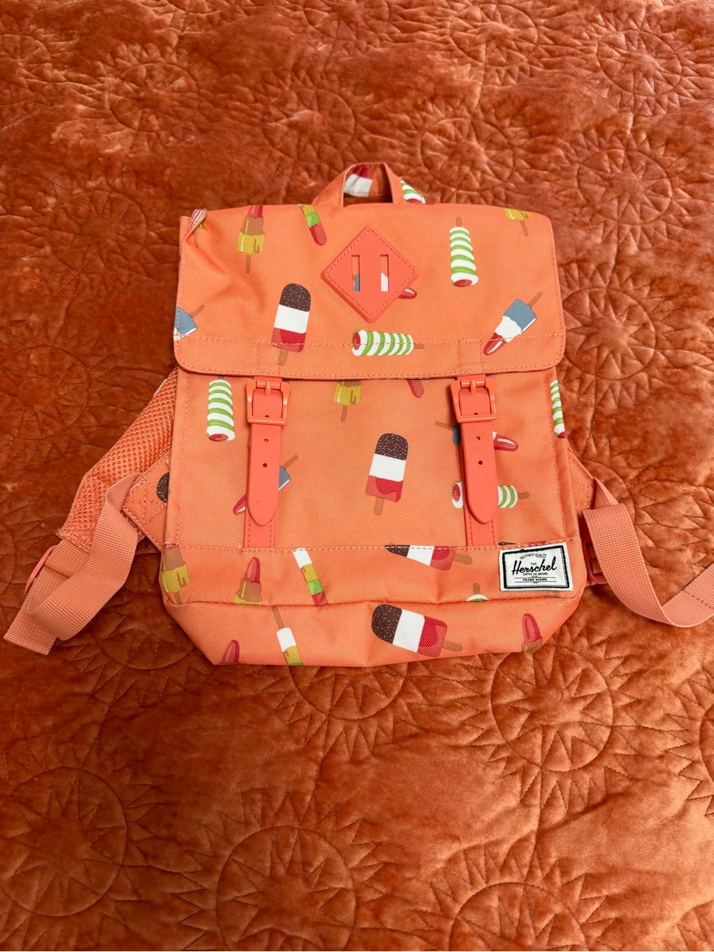 Herschel Supply Company Kids' Orange Popsicle Pattern Backpack